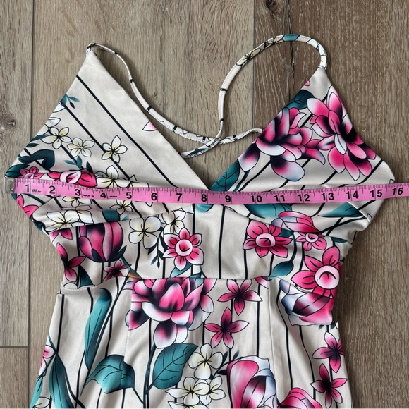 NWT GLAMAKER Floral High Low Maxi Dress Size Small - Picture 9 of 17